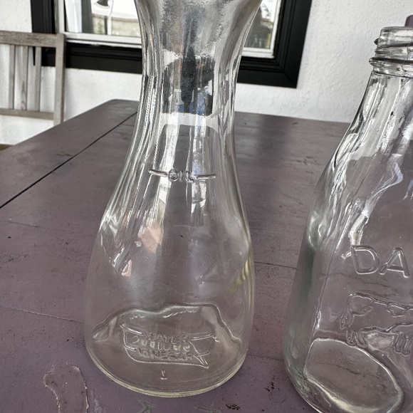 Vintage Small Oil Bottle, Milk Bottle, Jar - Picture 5 of 10